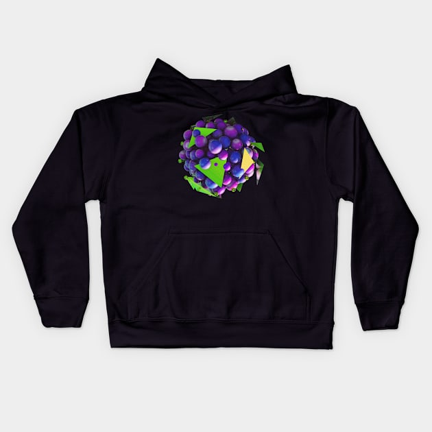 Planet futuristic modern 3d space Kids Hoodie by carolsalazar